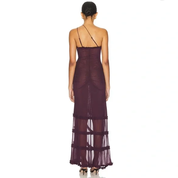 NWT Jaded London Ruffled Purple Dress - Picture 4 of 4